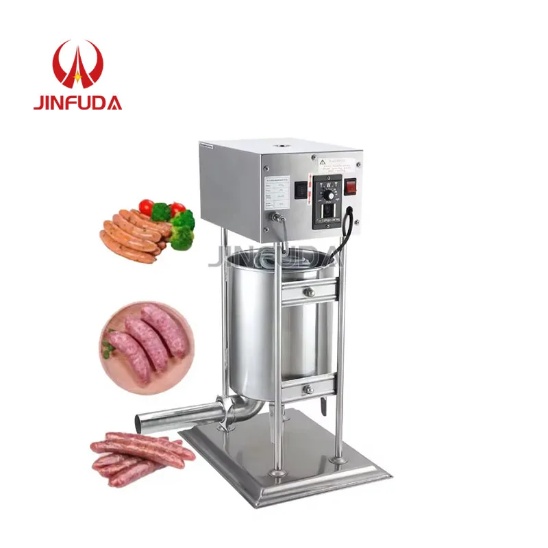 Heavy Duty Electric Sausage Stuffer Stainless Steel Filler Machine for Commercial Kitchen Butcher Shop