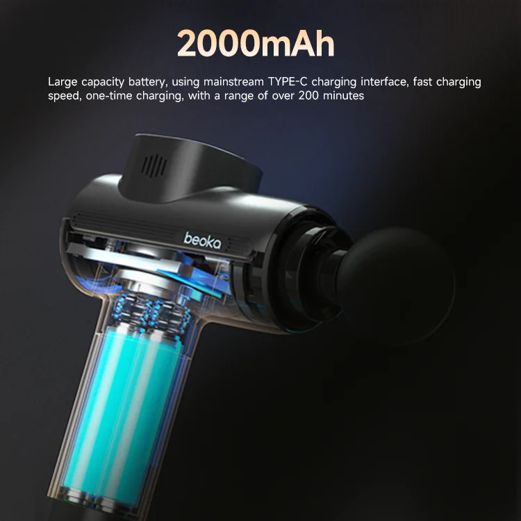 Professional Handheld Percussion Mini Massage Gun Relaxation Brushless Motor Deep Tissue Electric Percussion Massage Gun