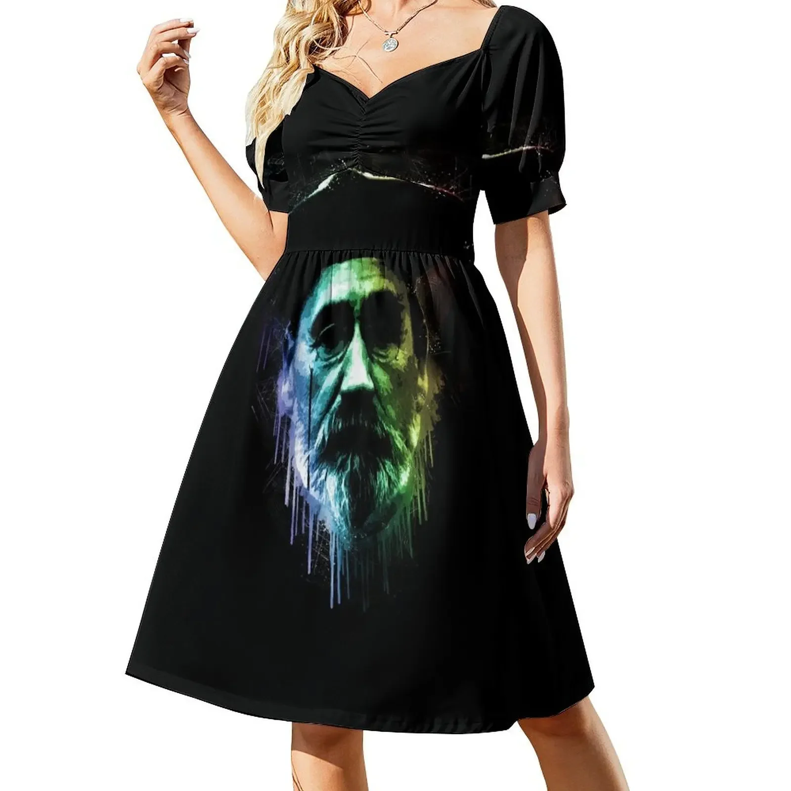 Emile Zola Urban Grunge Painting Rainbow Spectrum Sleeveless Dress women formal occasion dresses women long dresses Dress