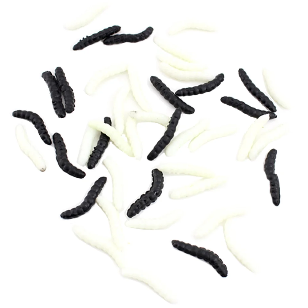 20 Pcs Halloween Items for Goody Bags Artificial Maggots Spoof Toy Fake Simulated Insect Prank Toys