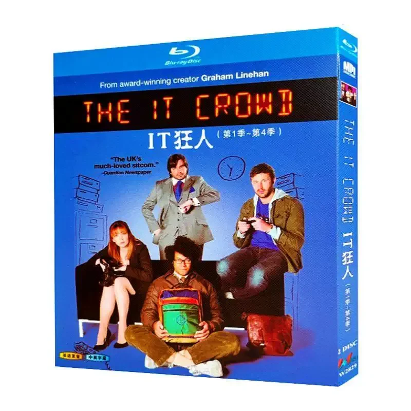 BD Blu-ray Disc IT Maniac Temporadas 1-4, Serie Británica, Set de DVD 1080p con Subtítulos en Chino e Inglés