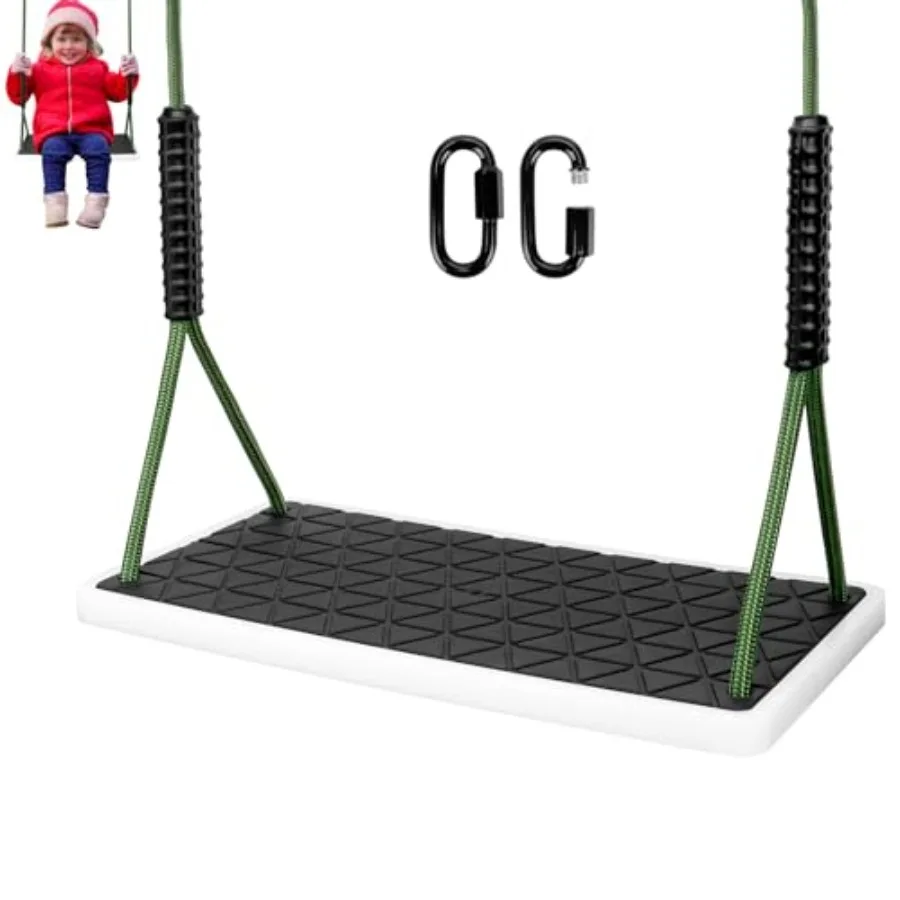 

Усиленное нескользящее сиденье для качелей с регулируемым тросом для крепления к дереву, сменные аксессуары для уличных качелей, для двора и детских площадок