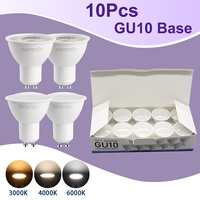 10PCS 7W GU10 AC220-240V LED Spotlight Bulbs 3000K/4000K/6000K Energy Efficient Bright Lighting Indoor Use