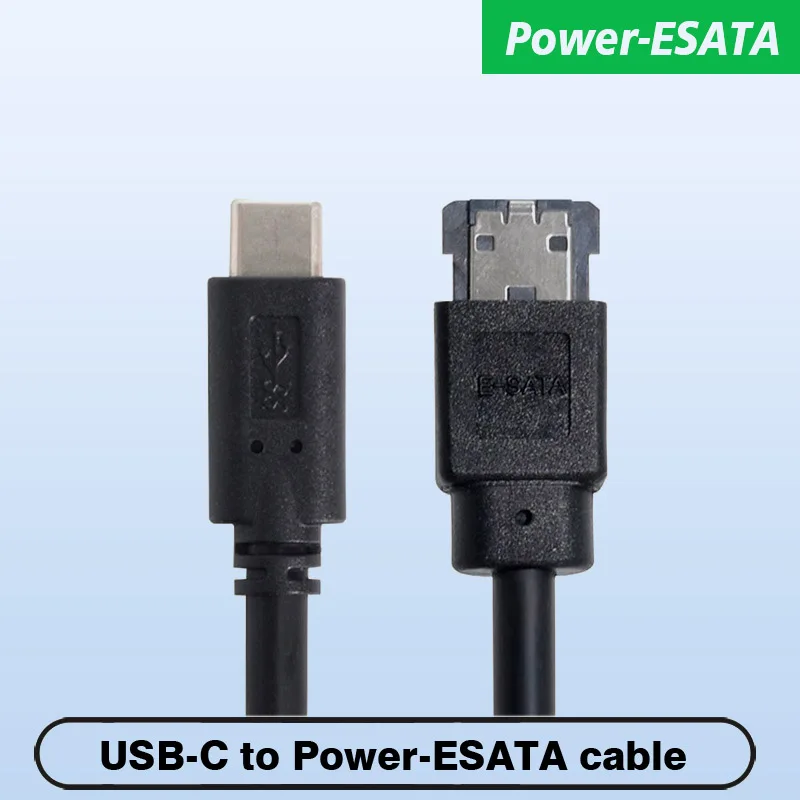 

Power Supply Type-C to Power-ESATA Adapter USB-C 3.0 to Power eSATA USB to IDE Sata eSATA Cable DC5V HDD/SSD/ODD eSATA Converter