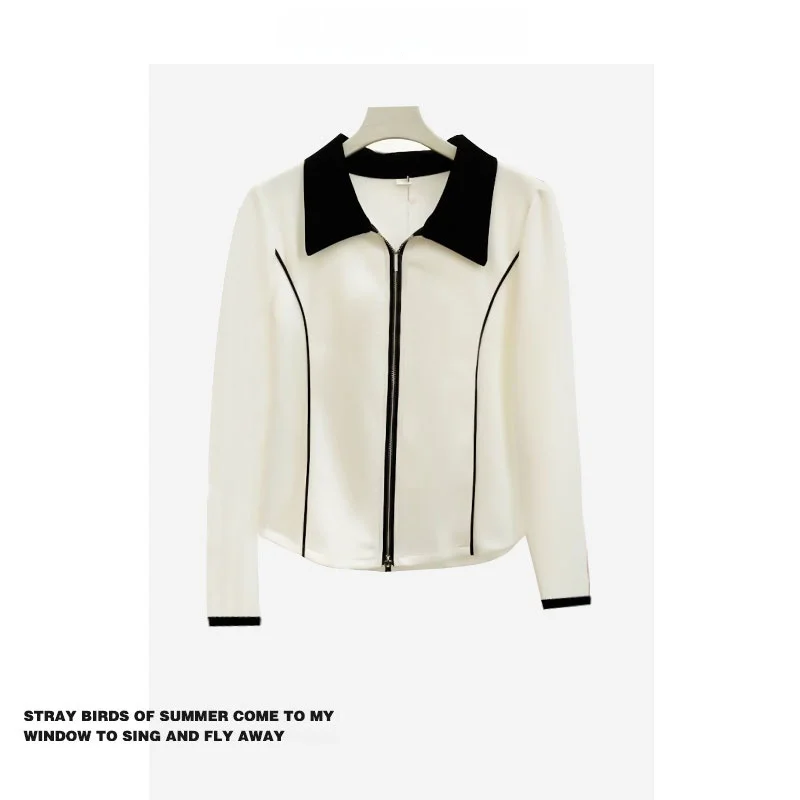 

Женский кардиган на молнии с открытым воротником, мягкий, уютный, в стиле ретро, японский, больших размеров, осенний, длинный