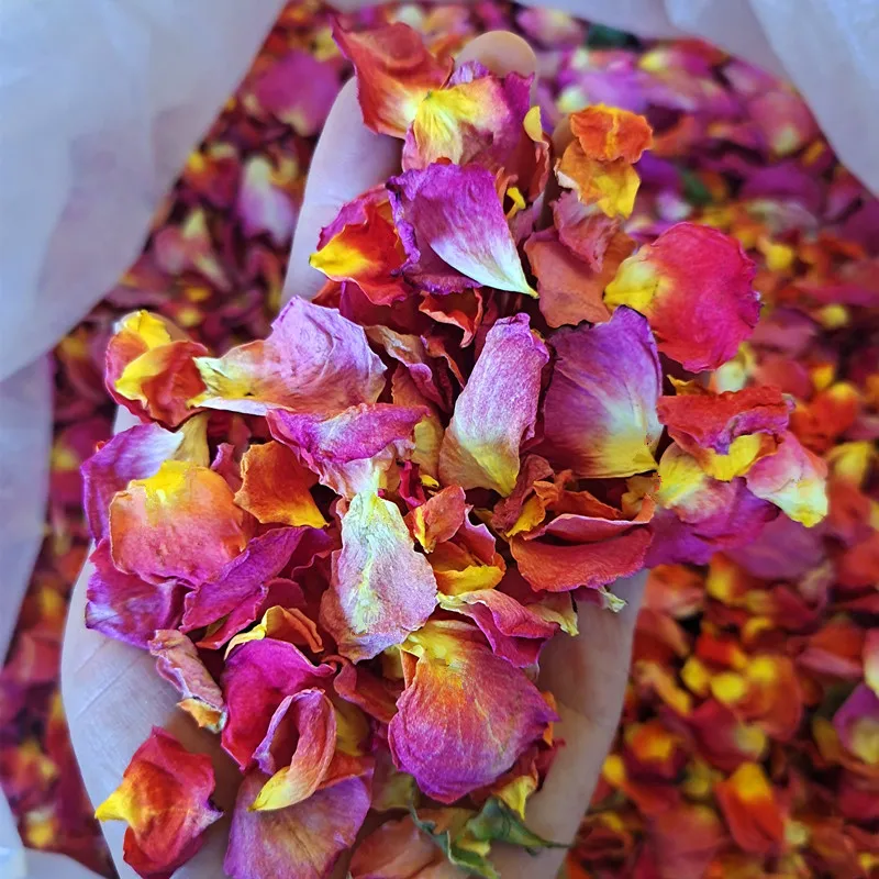 100g Dried Rose Petals Natural Flower Bath Spa Whitening Shower Dry Petal Bathing Relieve Fragrant Body Massager