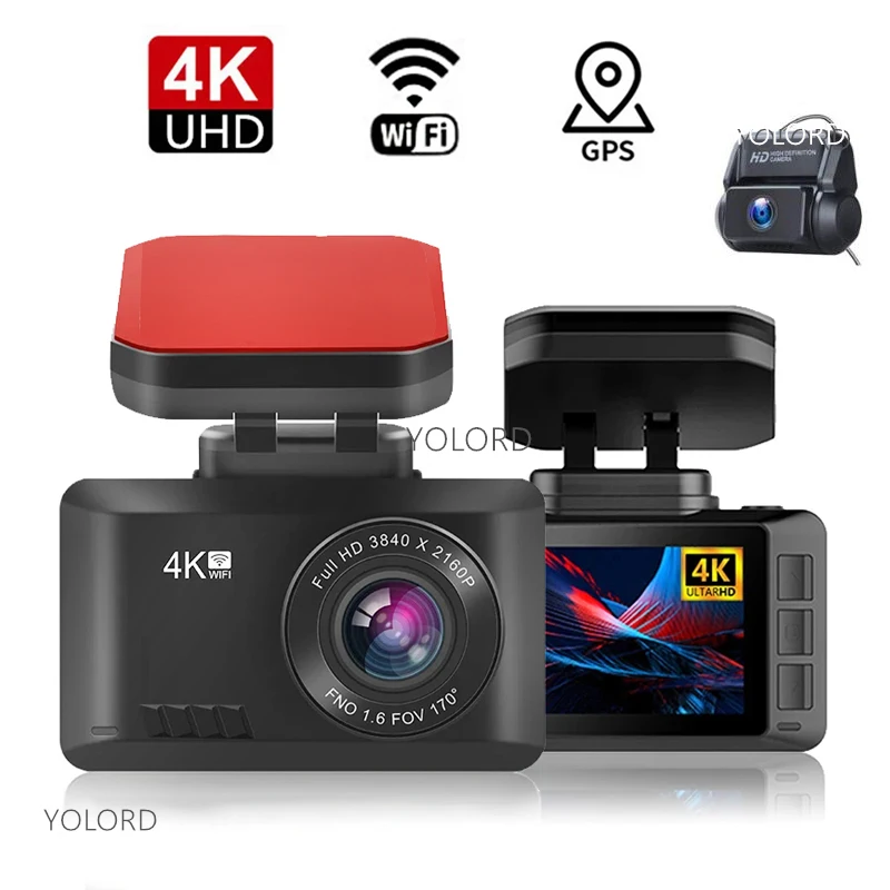 

Видеорегистратор UHD Novatek, 2,5 дюйма, 4K, Wi-Fi, GPS, 96670 P