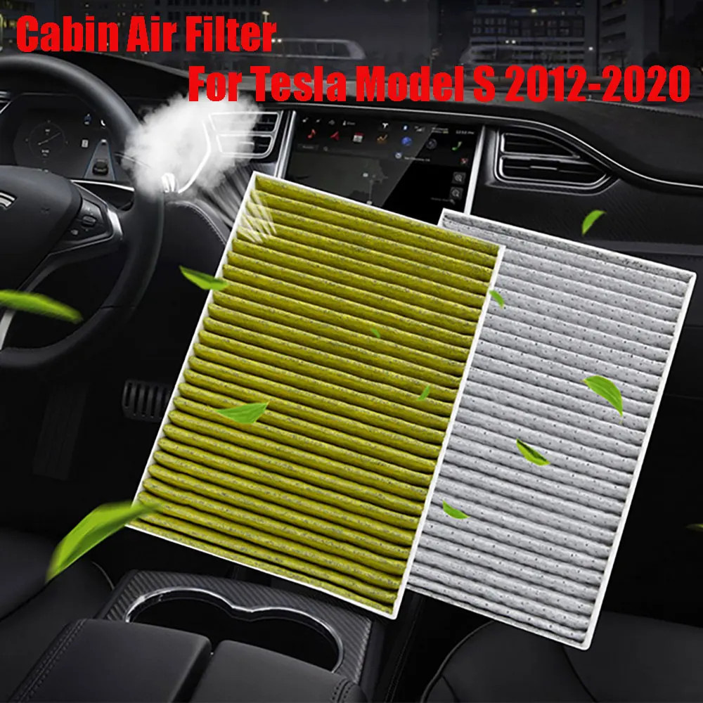 

For Tesla Model S 2012-2020 Carbon Air conditioner filter replacement Cabin Air Filter 1PC