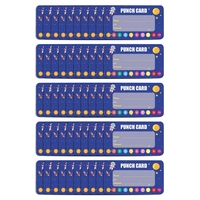 50Pcs Cartoon Kids Reward Incentive Punch Cards for Children Students Motivated Teacher Teaching Small Business