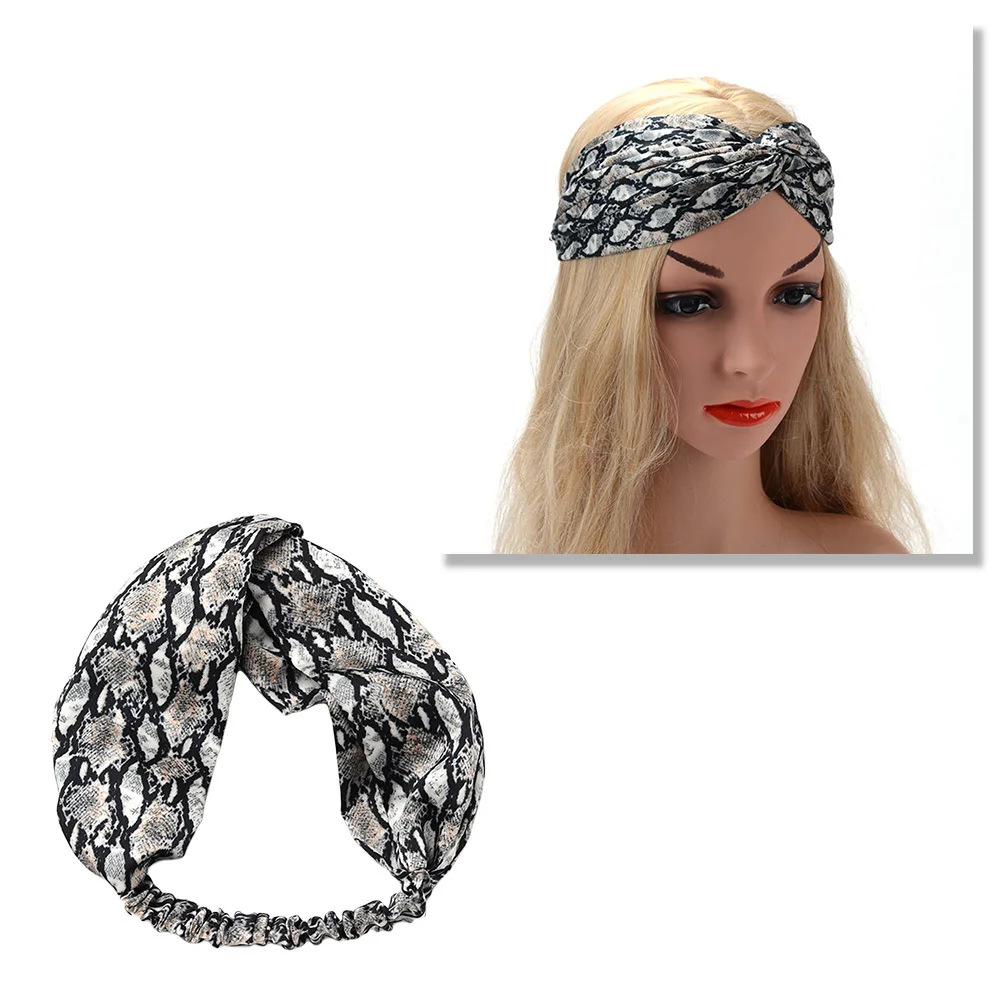 إكسسوارات شعر مخططة متقاطعة بتصميم رباط شعر نسائي للارتداء اليومي وإكسسوارات حفلات الرأس للخروج