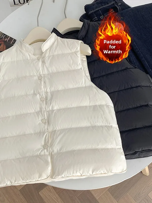 Faionable couleur coton Jaet gilet vêtements d'extérieur grande taille femmes automne hiver nouveau col montant polyvalent...