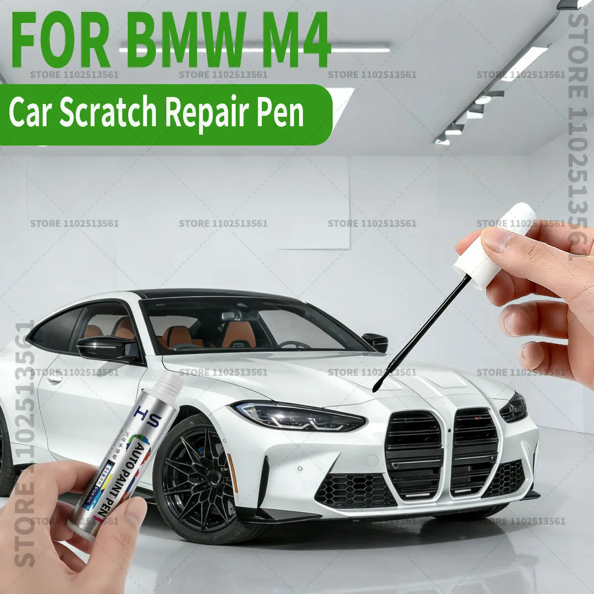

Ручка-корректор для ремонта краски BMW M4, средство для удаления царапин, аксессуары для авто DIY, черный 475, голубой Gulf 300, белый 300, серый Cloud Gray 440, желтый C4H