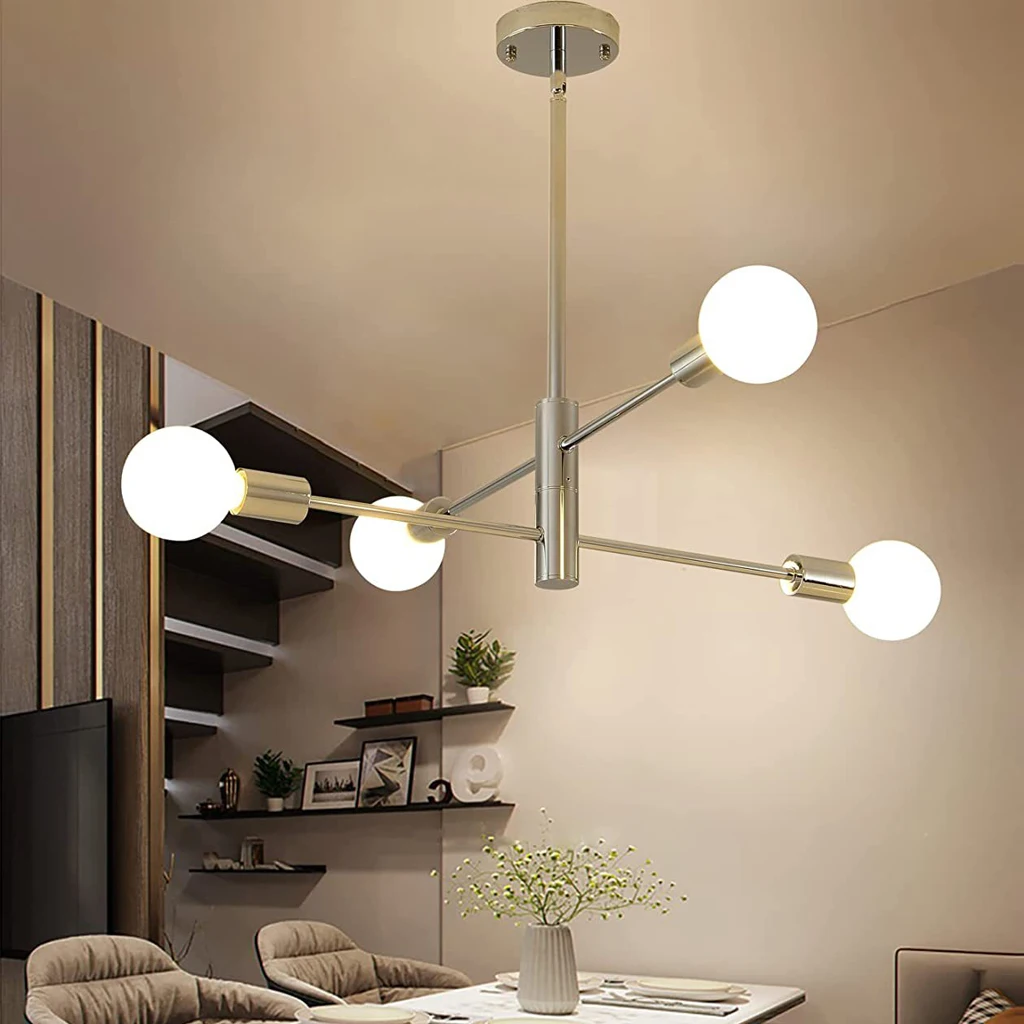 Imagem -03 - Modern Sputnik Chandelier Teto Satélite Pendurado Lâmpada Luminária de Teto Lustre Home Living And Dining Room Decor Cabeças Cabeças Cabeças