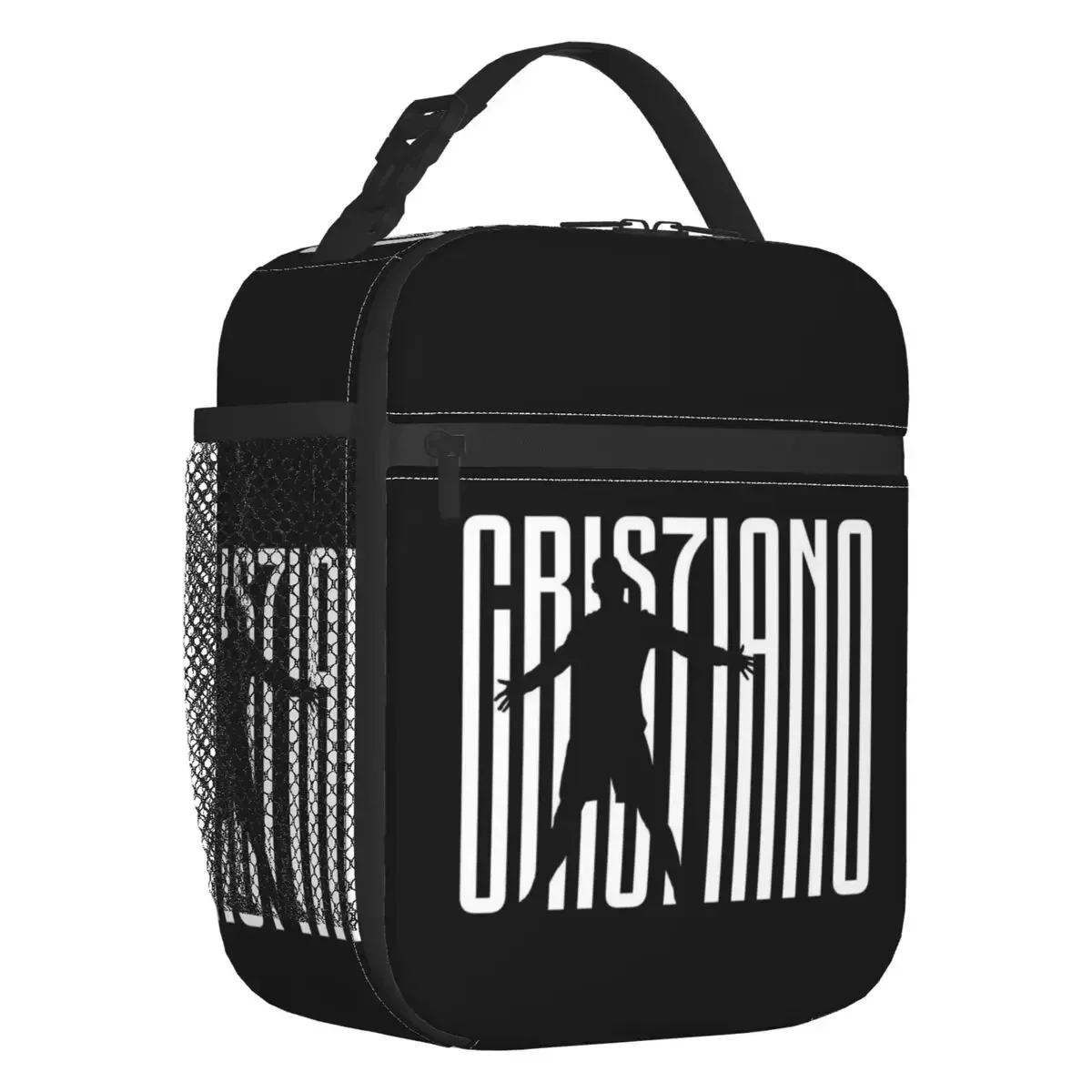 CR7 Football Insulated Lunch Bag for Women Resuable Ronaldos Soccer Thermal Cooler Lunch Box Office Picnic Travel