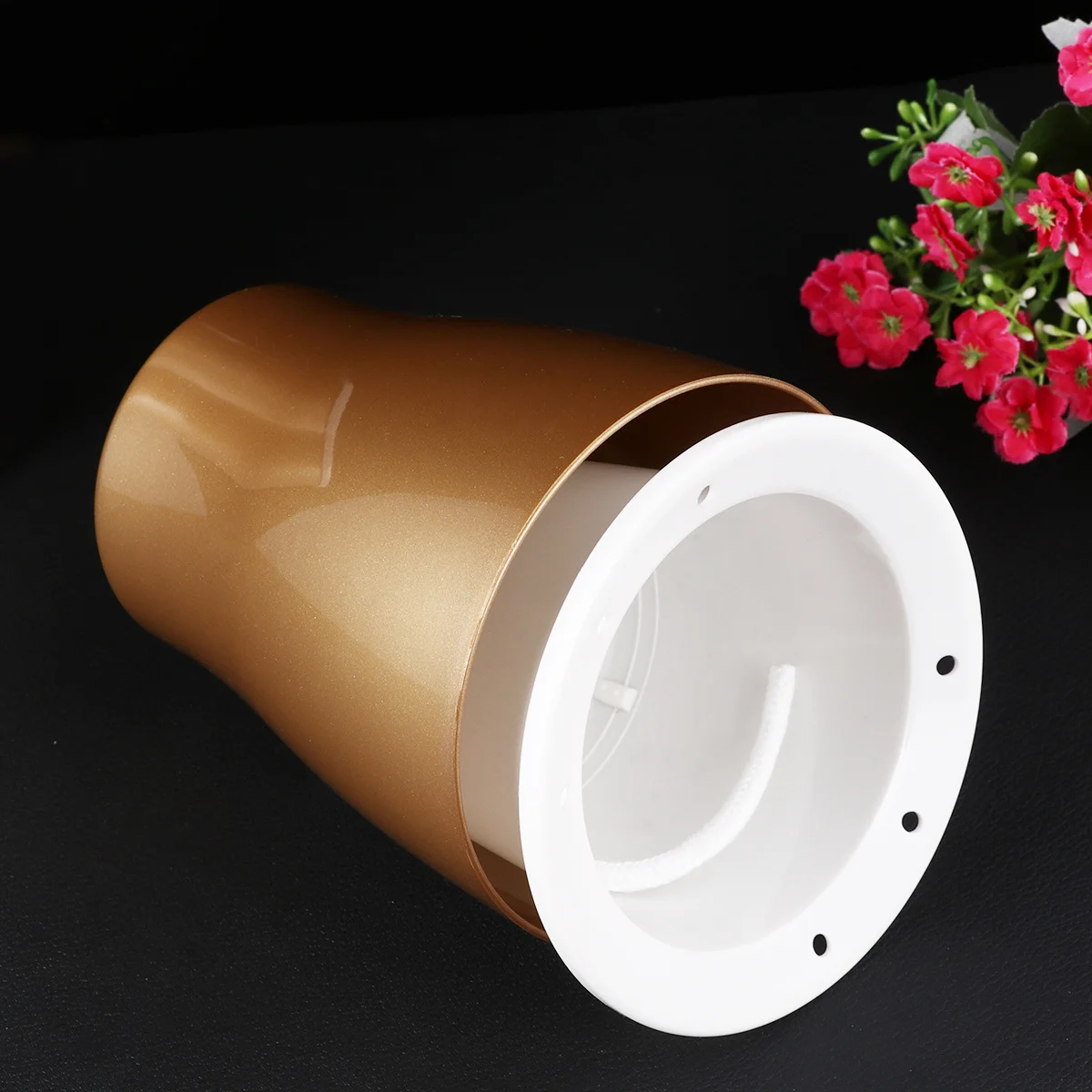 

2pcs Self Watering Flowerpot With Cotton Rope Water Storage Pot Plastic Planter For Succulents Cactus Plants Durable Flower Pot