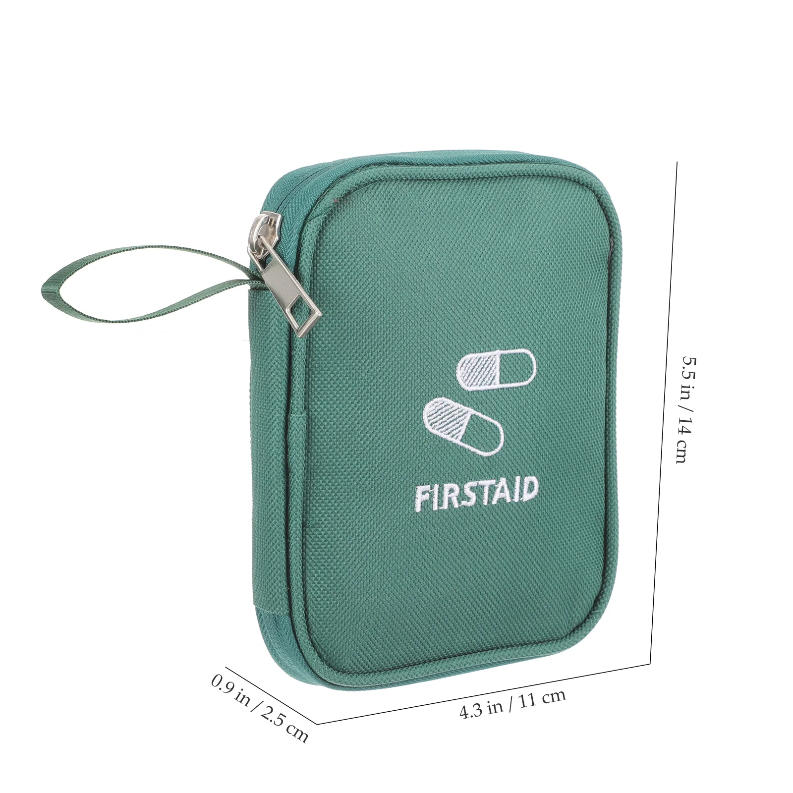 Piccola borsa per medicinali portatile Durevole organizzatore di stoccaggio di pronto soccorso Chiusura con cerniera Custodia medica da viaggio di emergenza Borsa per medicinali