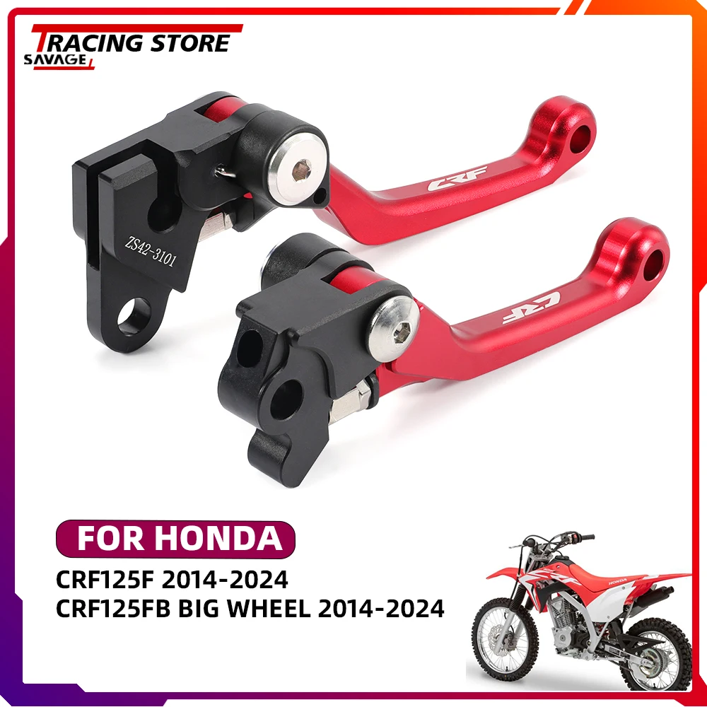 2024 CRF125F Pivot Brake Clutch Levers For HONDA CRF 125F CRF 125FB Big  Adjustable Folding Brakes Lever Motorcycle Accessories