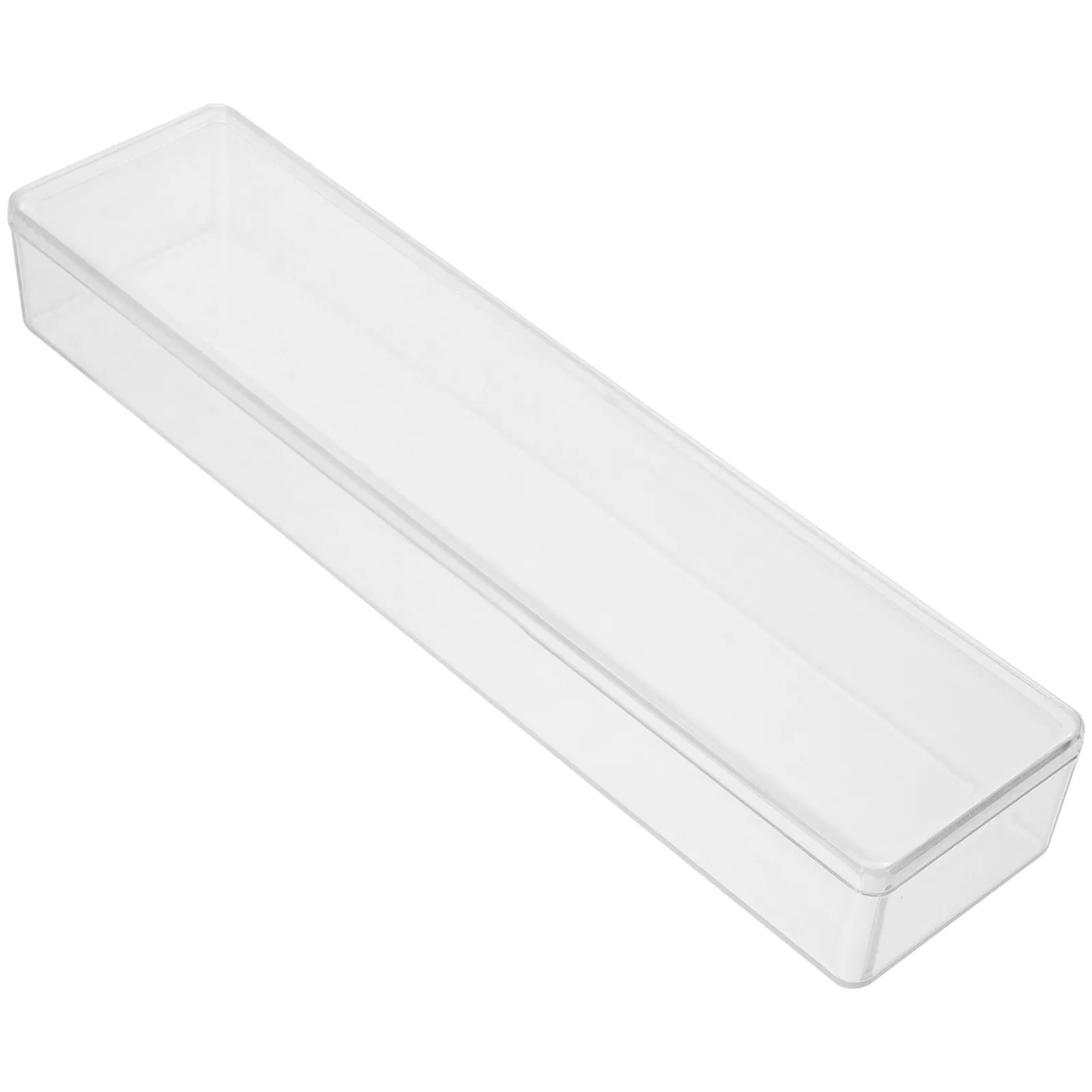 

Acrylic Clear Jewelry Storage Box Rectangular Display Case Organizer for Necklaces Rings Bracelets Travel Home Use