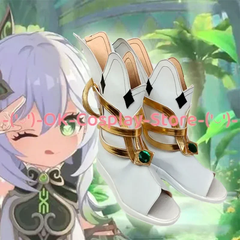 [حسب الطلب] أحذية جينشين إمباكت ناهيدا التأثيرية أزياء لعب الأدوار الدعامة للهالوين كرنفال عطلة حفلة بولي Leather الأحذية الجلدية