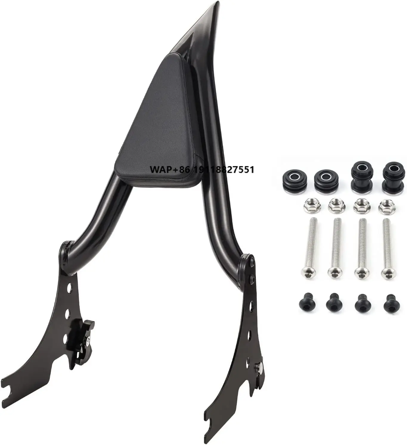 Motorcycle Accessories High Quality Chrome 16'' Rear Sissy Bar Backrest Luggage Rack for HarIey Sportster 04-23
