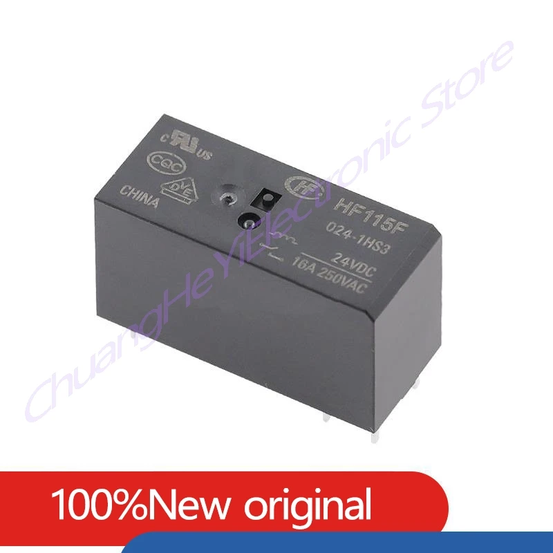 Original New Relay HF JQX-115F-005 012 024-1HS3 (551) 6PIN 16A 250VAC 5V 12V 24V Power Relay