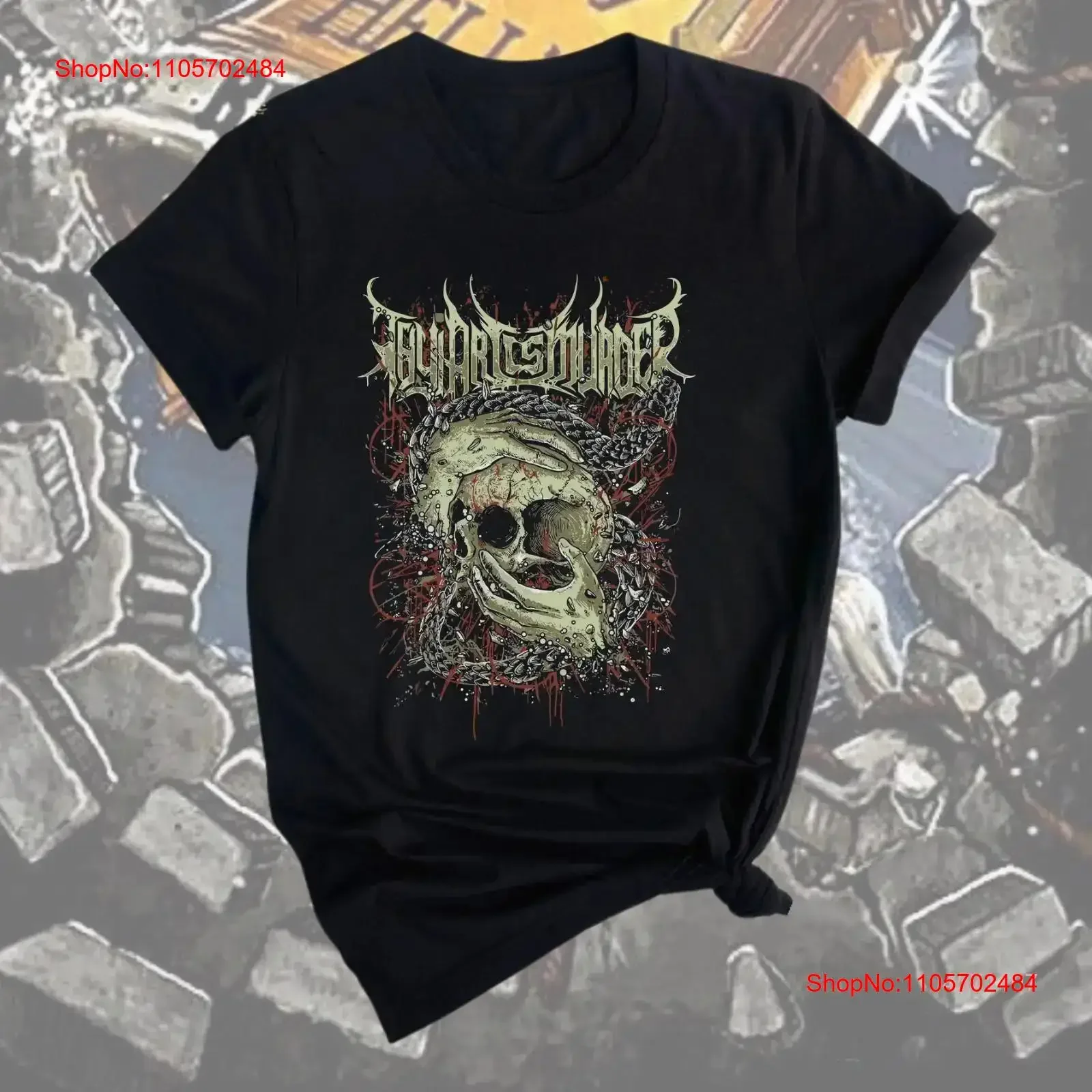 Thy Art Is Murder Deathcore Band T shirt Featuring Brutal Designs Dark Imagery and the Uncompromising Energy of Modern vintage
