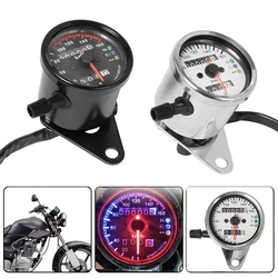 12V Universal Dual Meter Motorcycle Odometer Speedo Meter Speedometer