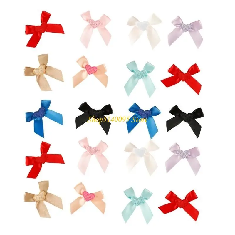 

DXAE 20PCS смешанные цветные бабочки набор швейных аксессуаров Bowknot Applique для модных шляп и