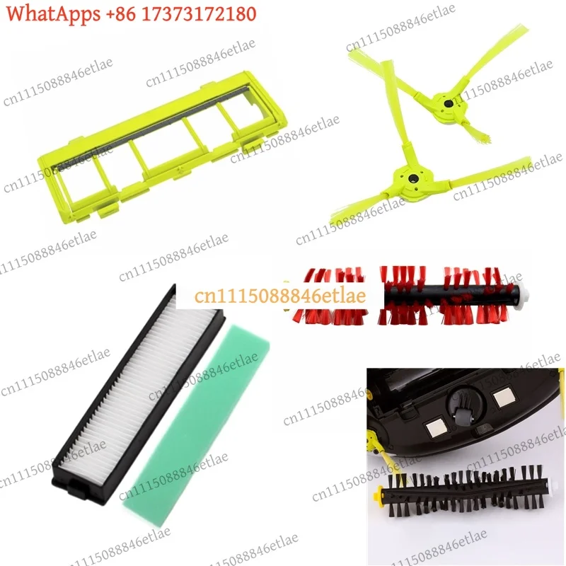 Robot Vacuum Cleaner HEPA Filter Side Brushes Center Brush Cover Mop Cloth for Hom Bot VR6270LVM VR65710 VR6260LVM Series