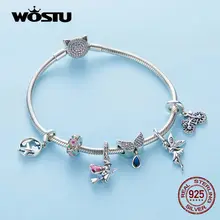 Silver Cat Pendant with Heart and Beads #2