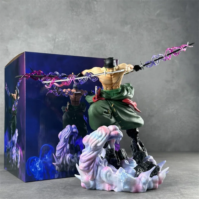 

Коллекционная фигурка One Piece Roronoa Zoro GK: Onigashima Purgatory Dive Slash, ПВХ, 24 см, декор для рабочего стола для фанатов аниме