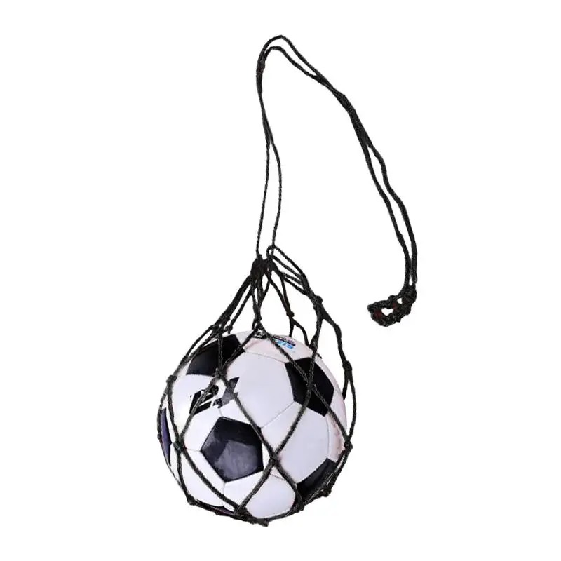 Youth Football Self Trainer Kick Net Pocket Professional Outdoor Sport Nylon Net basket Bag Solid Mesh Soccer Ball Carry Bag