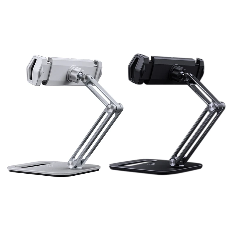 

Cell Phone Stand Angle Height Adjustable Aluminum Alloy Holder Suitable For Iphone, Ipad, Tablet (4-13 Inches)