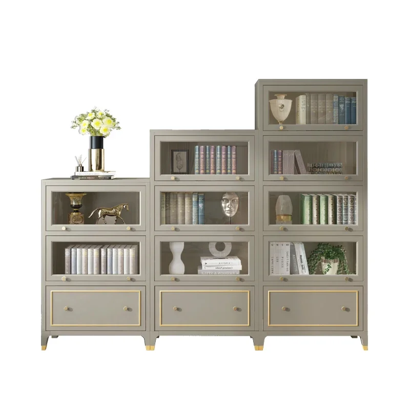 

G2 Bookcase with Door Combination Floor Bookshelf Storage Cabinet Integrated