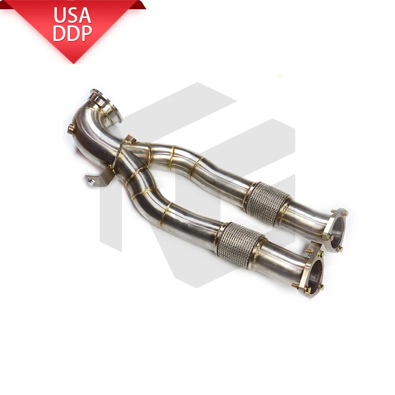 

ING for Audi TTRS 8J without catalytic converter/with catalytic converter without heat shield downpipe SS304 direct installation
