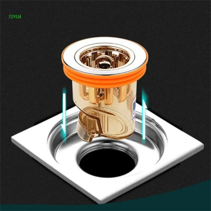 Shower Floor Drain Plug Odor Proof Floor Drain Core Drain Backflow Preventer Valve-Sewer Core for Kitchen Bathroom Toilet Sewer