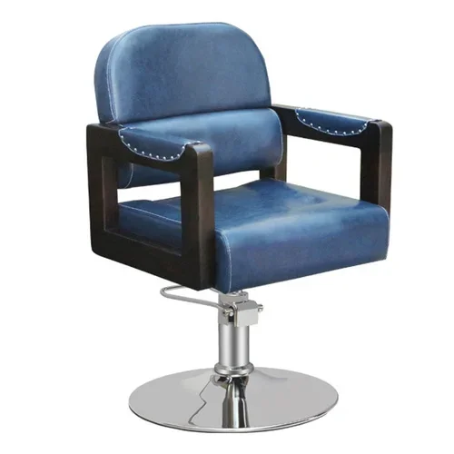 02 Beauty Chair Rotating Adjustable Hair Cutting Beauty Chair Retro Barber Chair