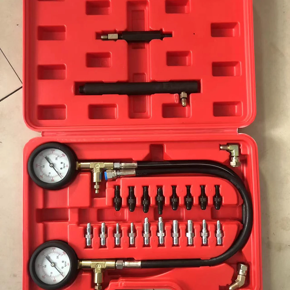 

Brake Pressure Test Kit Service Tool Master Cylinder Valve Mechanic Set ABS Hydraulic Oil Pressure Gauge