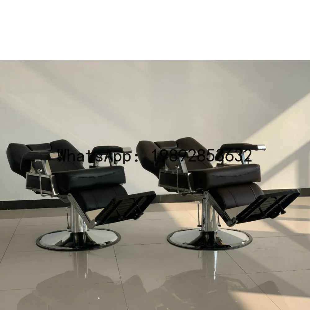 

X-21 black men's hair salon chair hydraulic large pump PU leather hair salon special hair salon chair