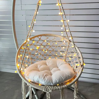 150KG Nordic garden swing 그cotton cotton rope hammock hanging chair handmade knitted indoor outdoor ررswing bed outdoor furniture