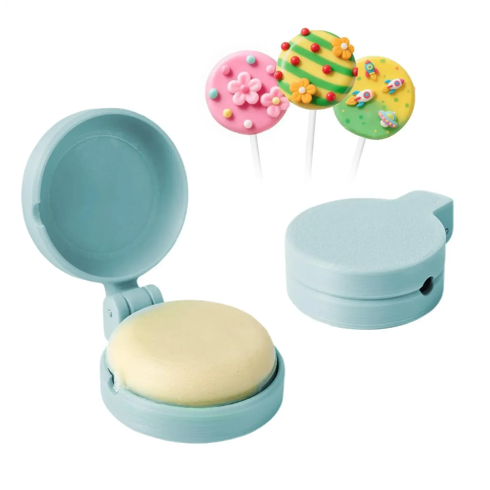 5pcs Round Cake Pop Maker Mold Easy-Release Dessert Maker Aid Baking Accessories Tool for Soft Clay Chocolate Rice Balls - view 4