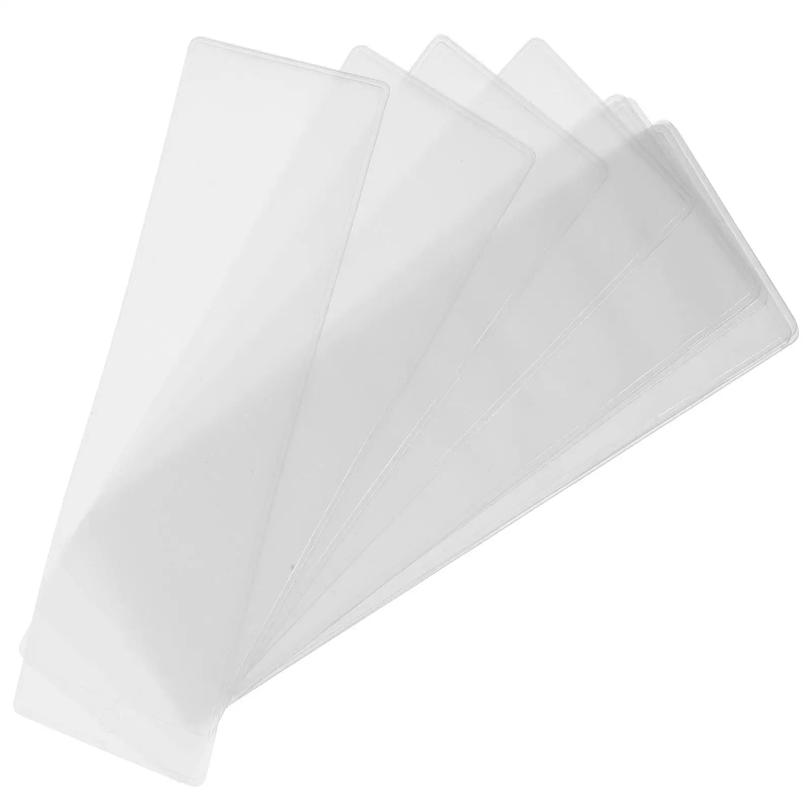 10 Pcs Bookmark Cover Organizer Storage and Packaging Clear Wrapping Pvc Sleeves