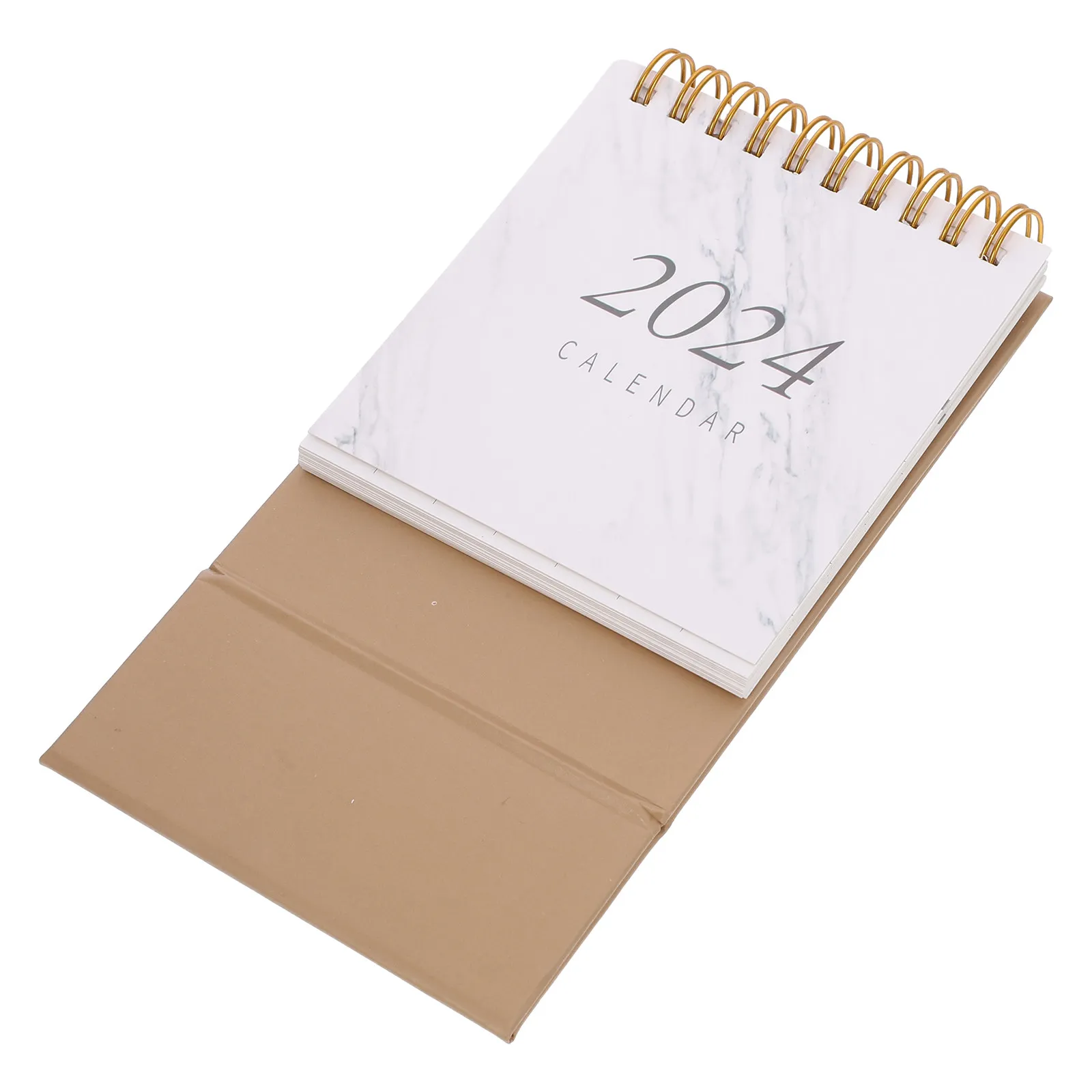 

Desktop Marble Pattern Standing Calendar Monthly Planner Note Calendar Office Tabletop Daily Use Office Supplies
