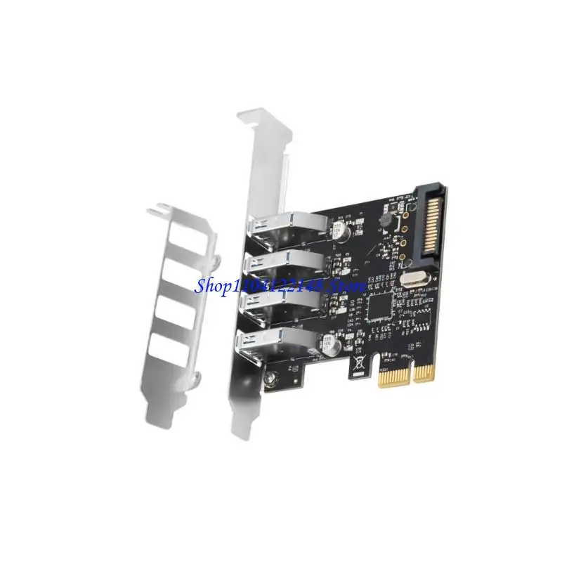 

P9FA 4 Port PCIExpress USB3.0 Adapter 5Gbps Plugs Play Multiple Device Supported Enhances Work Connection