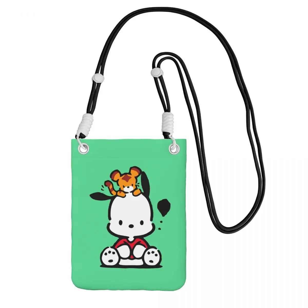 

Custom Pochacco Carry A Mobile Phone Bag Diagonally Women Men Cute Dog Mobile Phone Bag for Camping Biking Phone Money Pouch