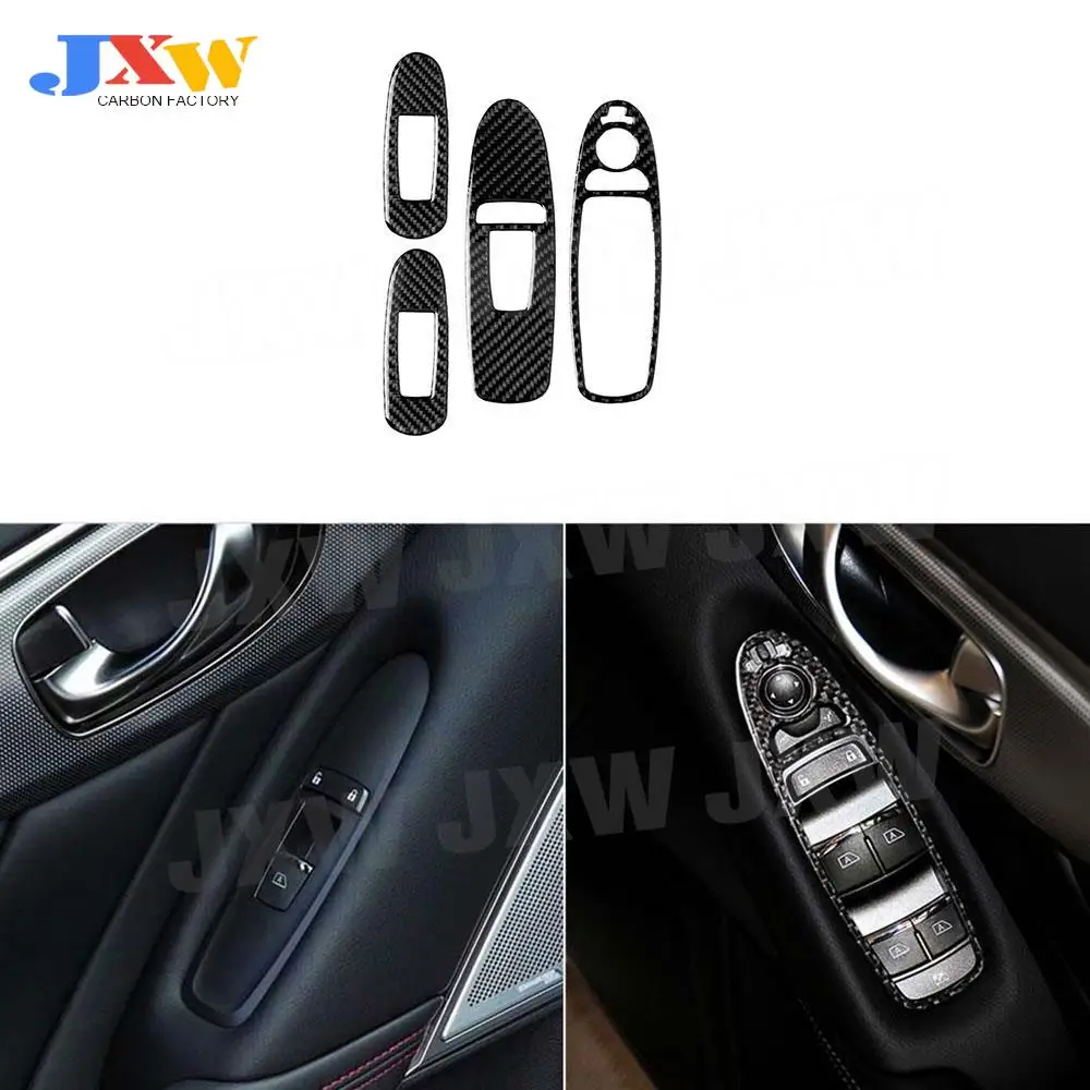 

Carbon Fiber Car Interior Gear panel Body Kits Decoration Stickers For Infiniti Q50 Q60 2014-2020 RHD Side Auto Car Styling