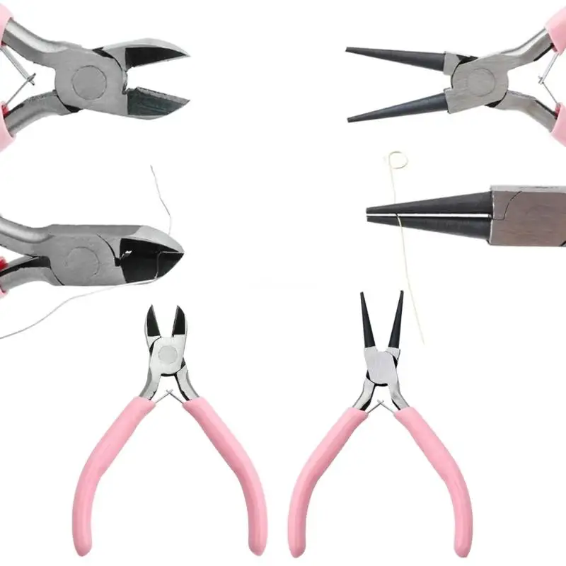 9 in 1 Jewelry Pliers Set Needle Nose Pliers Diagonal Round Nose Plier for Craft Dropship