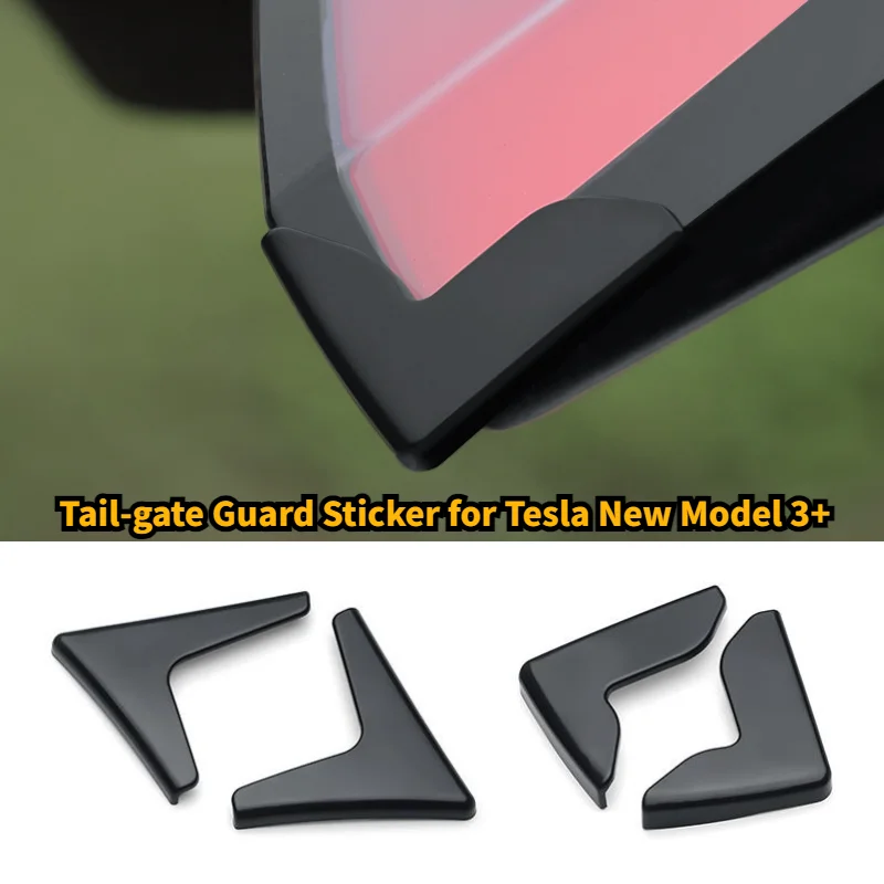 Tail-gate Guard Sticker Car Door Protector Strip Guard Scratch Crash Cover for Tesla New Model 3+ Highland 2024 Car Accessories