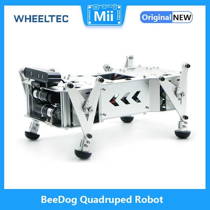 

Wheeltec BeeDog Quadruped Robot, Crawling Mechanical Dog Bionic 4-legged Planetary Gear Motor Programmable Secondary Development