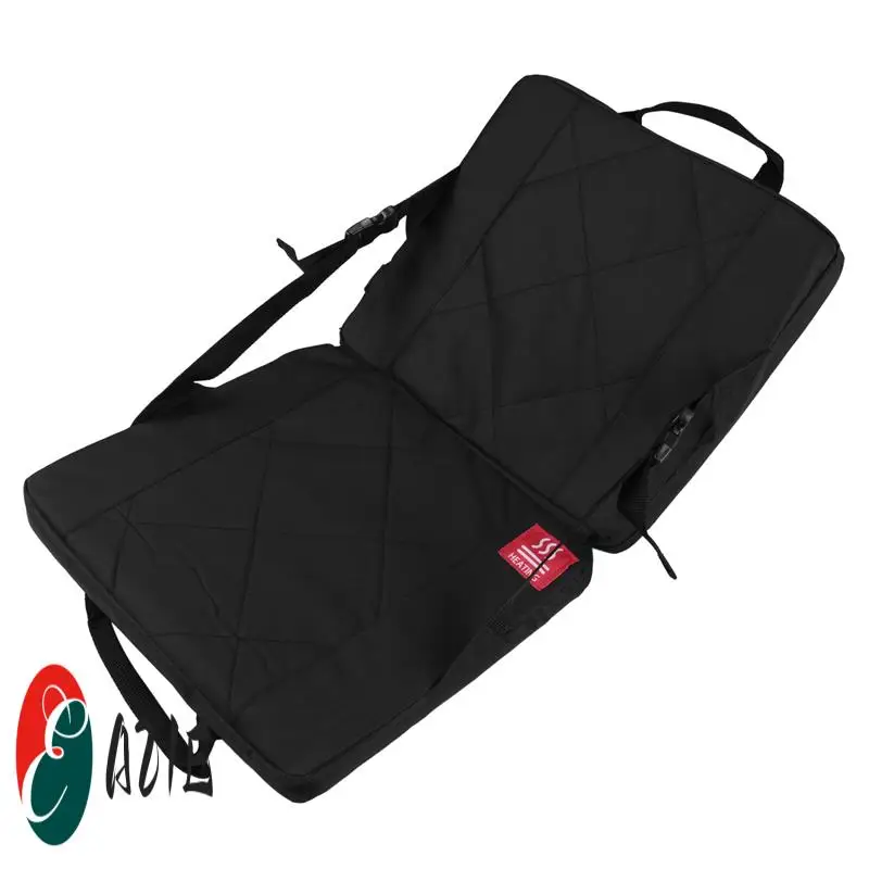 

Портативная подушка для сидений с подогревом для трибун с поддержкой спины для спортивных мероприятий, кемпинга, путешествий